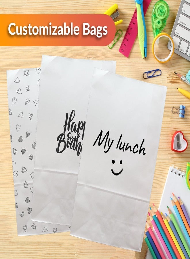 Reli. White Lunch Bags (125 Pack) | 6 lb White Paper Lunch Bags, Luncheon Sacks for Snacks and Gifts | Medium Size, Kraft Paper | Multipurpose for Lunch, Snacks, Gifts, Arts & Crafts, DIY - Image 4